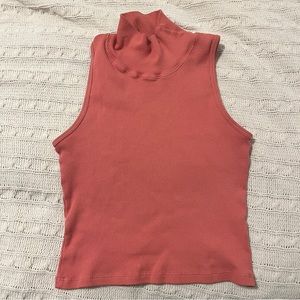 big bud press cotton spandex 70s sleeveless turtleneck